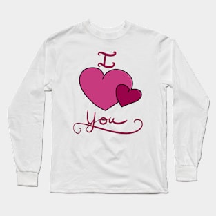 I love you double hearts Long Sleeve T-Shirt